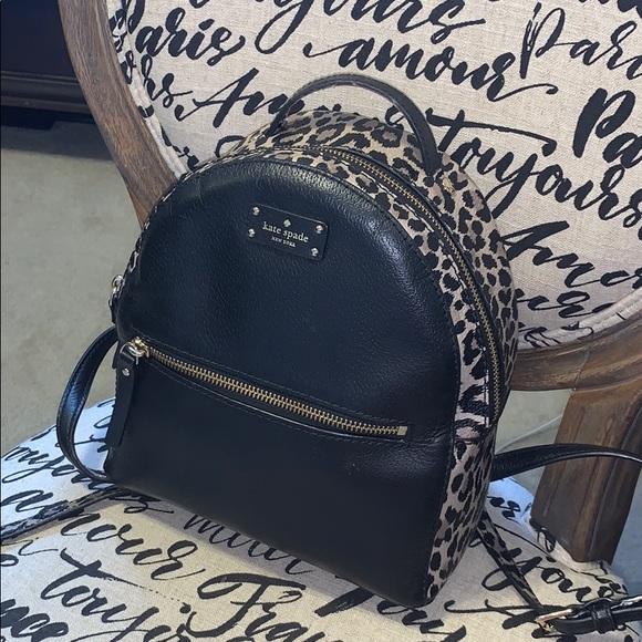 kate spade Handbags - ♠️ Kate Spade Leopard Backpack ♠️